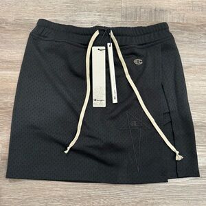 Rick Owens X Champion Eco Mesh Toga Skirt Black